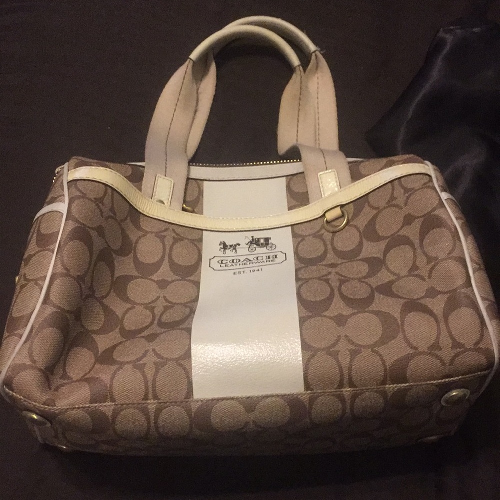 Coach coated canvas bag